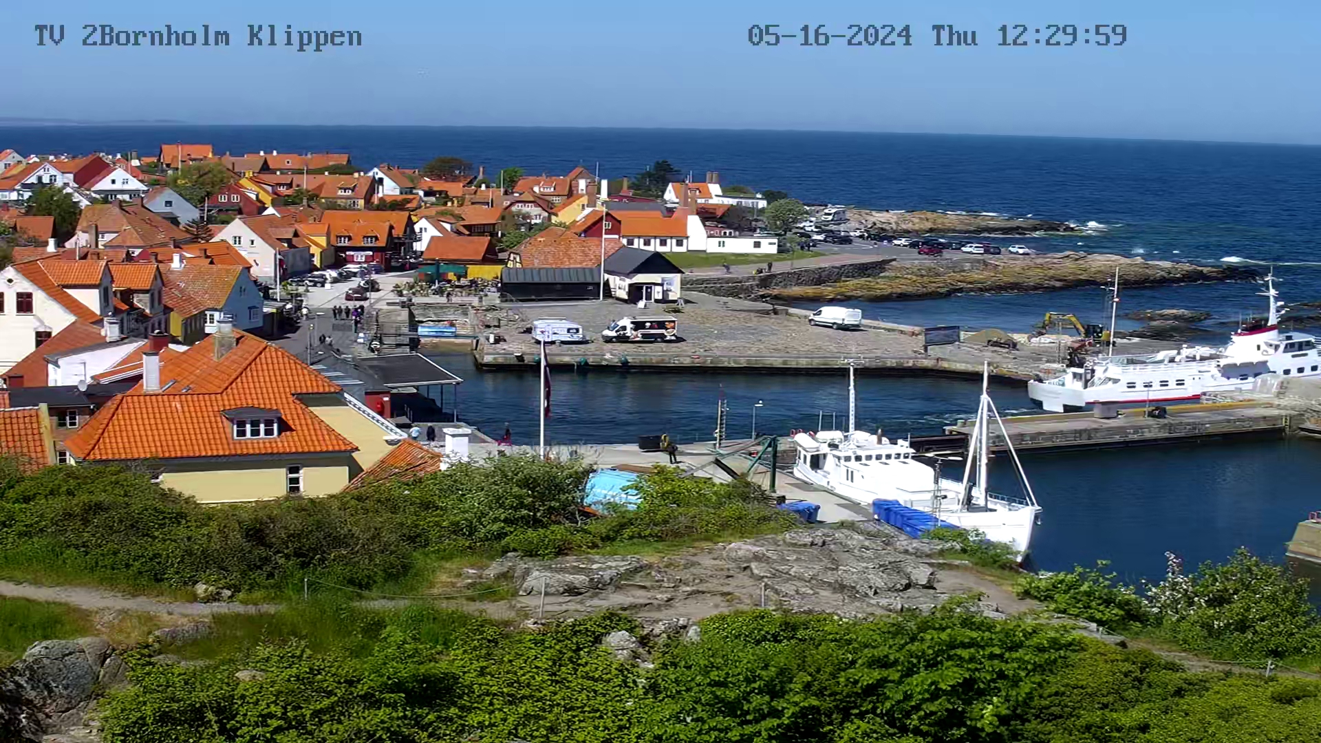 Webcam Gudhjem, Bornholm, Hovedstaden, Dänemark