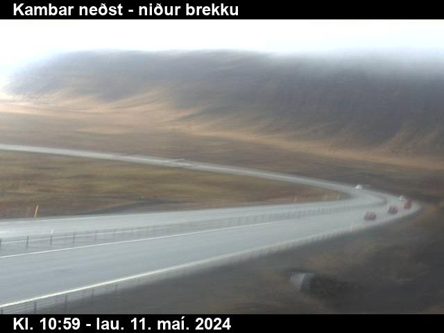 Webcam Kambar neðst, Hveragerði, Suðurland, Island