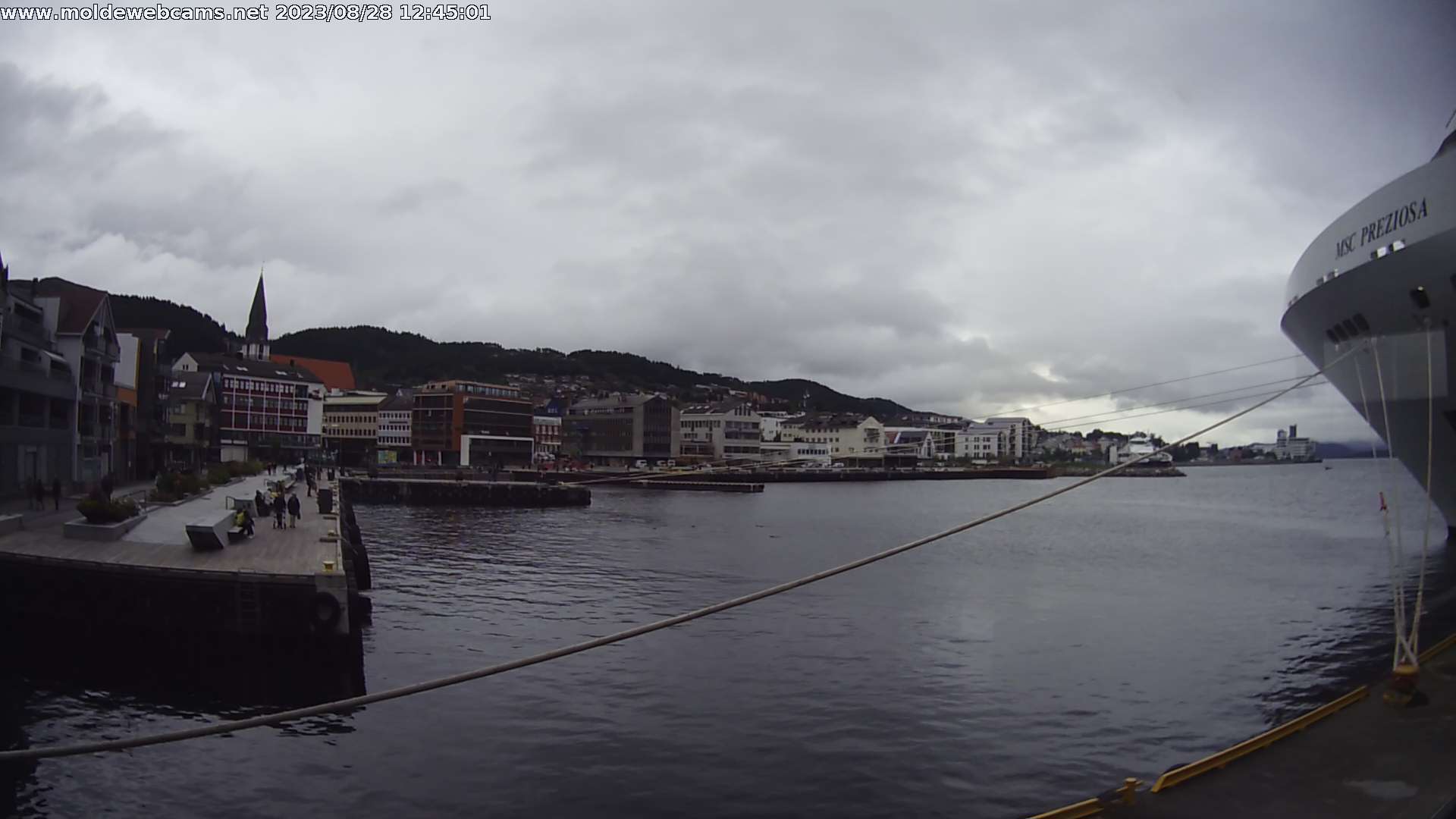 Wetter Und Webcam Molde Blick Auf Den Hafen Gemeinde Molde Møre