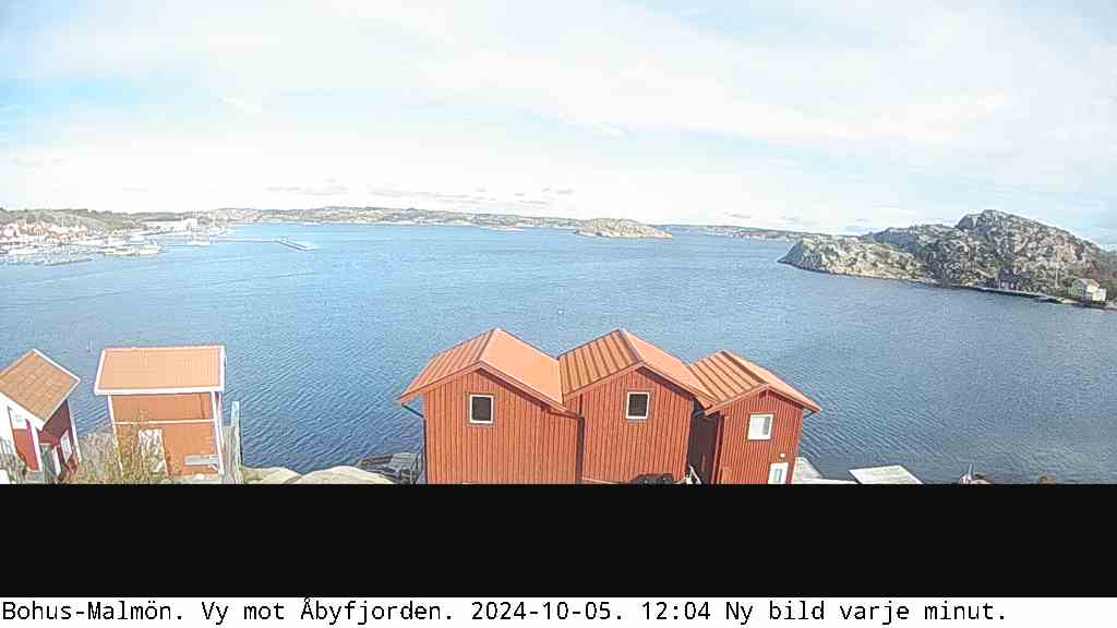 Webcam Malmön - Sotenäs / Blick vom Leuchtturm Snurran Richtung Westen