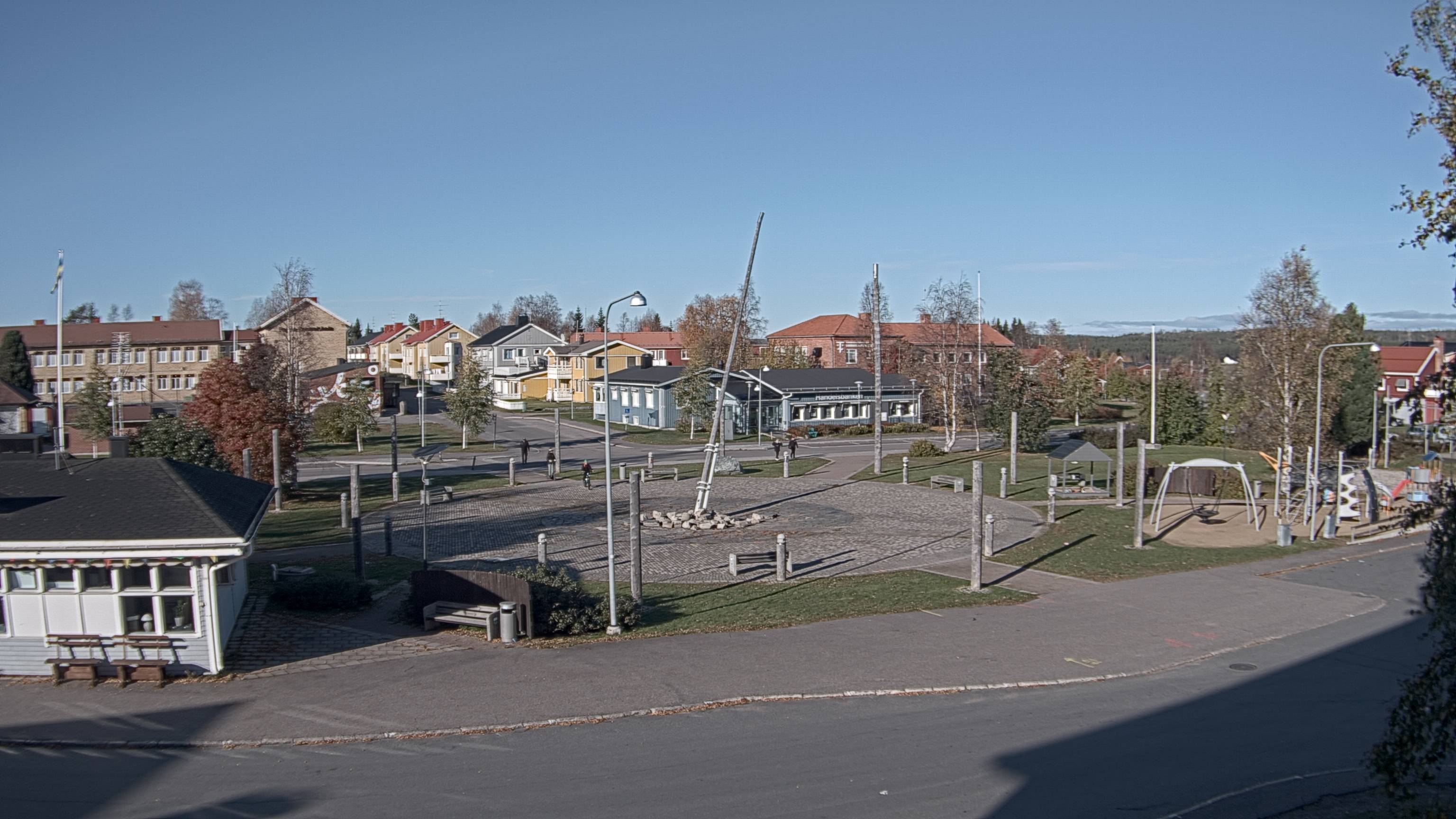 Wetter und Webcam Pajala / Blick auf den Soltorget / Gemeinde Pajala