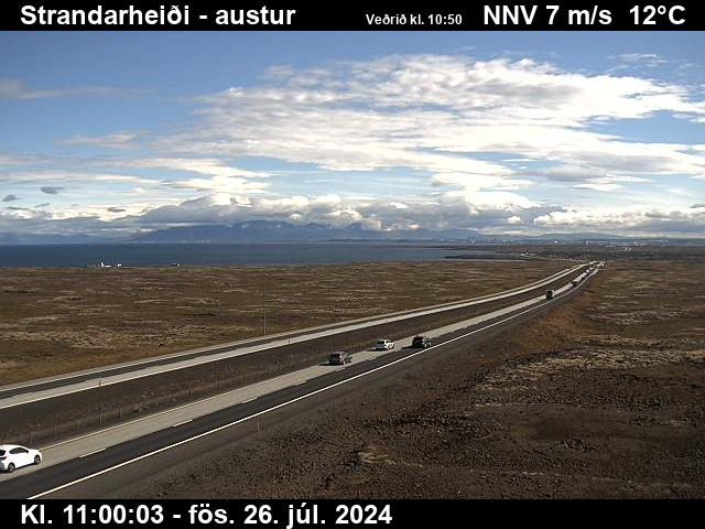 Webcam Strandarheiði, Vogar, Suðurnes, Island